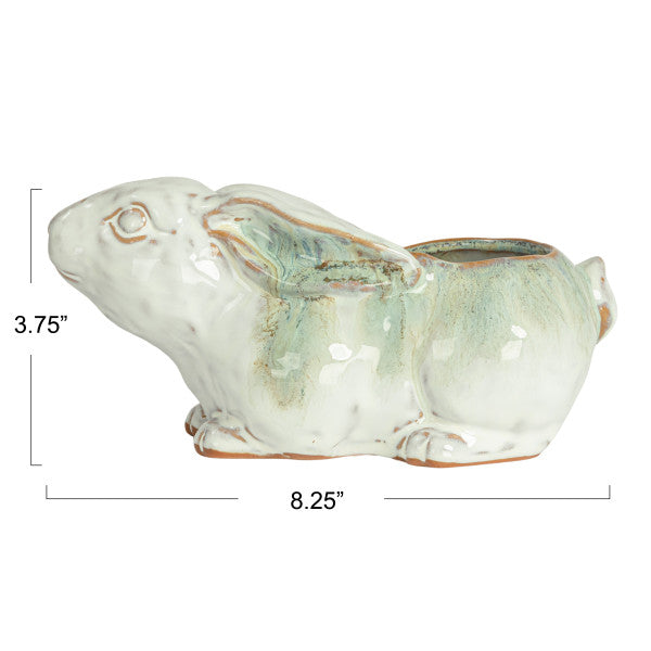 Cottagecore Rabbit Stoneware Plante